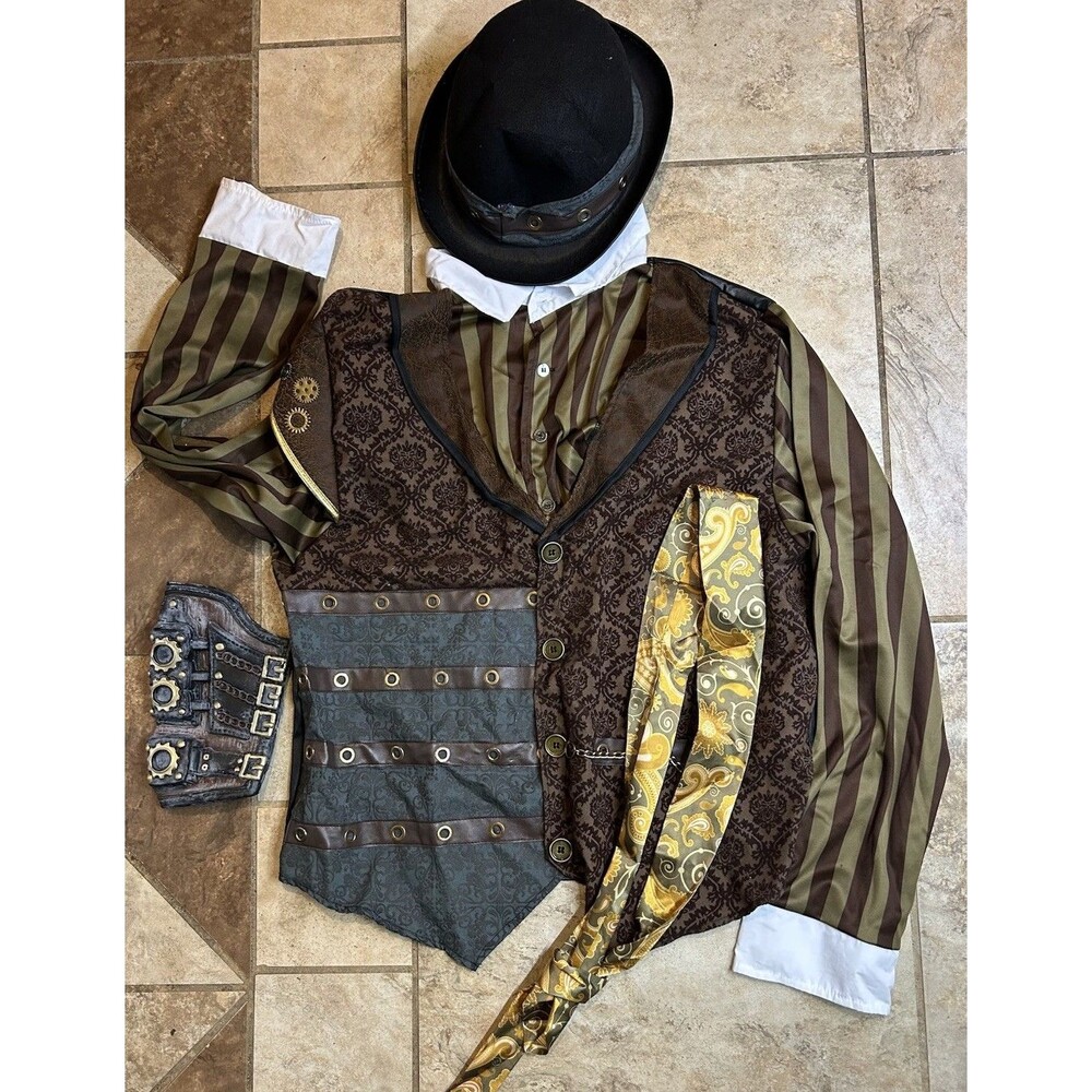 Spirit Halloween Adult Dapper Steampunk Halloween Costume Men's Large X Large